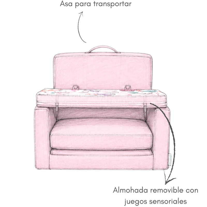 Sofá Vega • Rosa