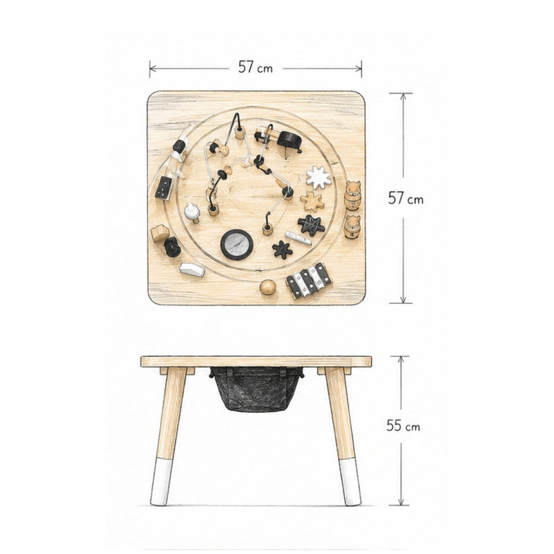 Mesa de actividades Natura