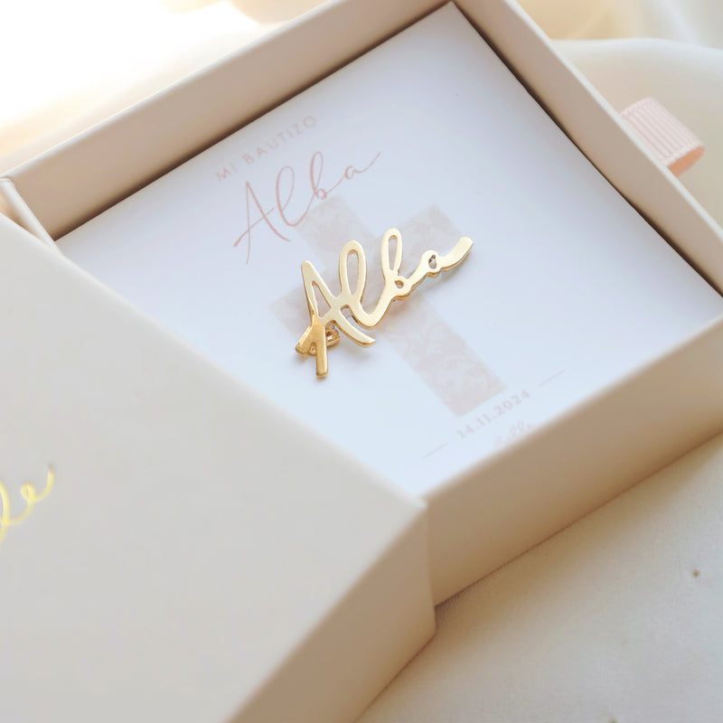 Broche de bautizo • Belle