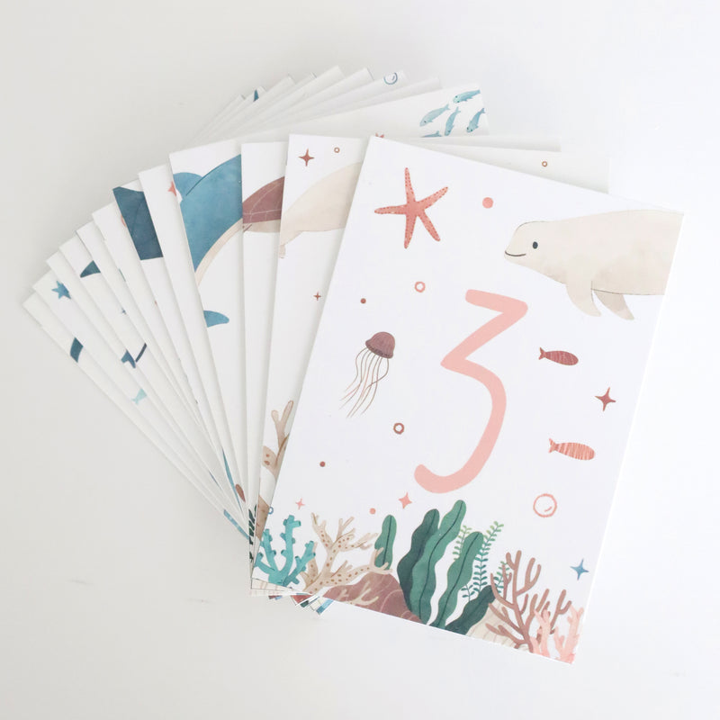 Tarjetas cumplemeses • Mar