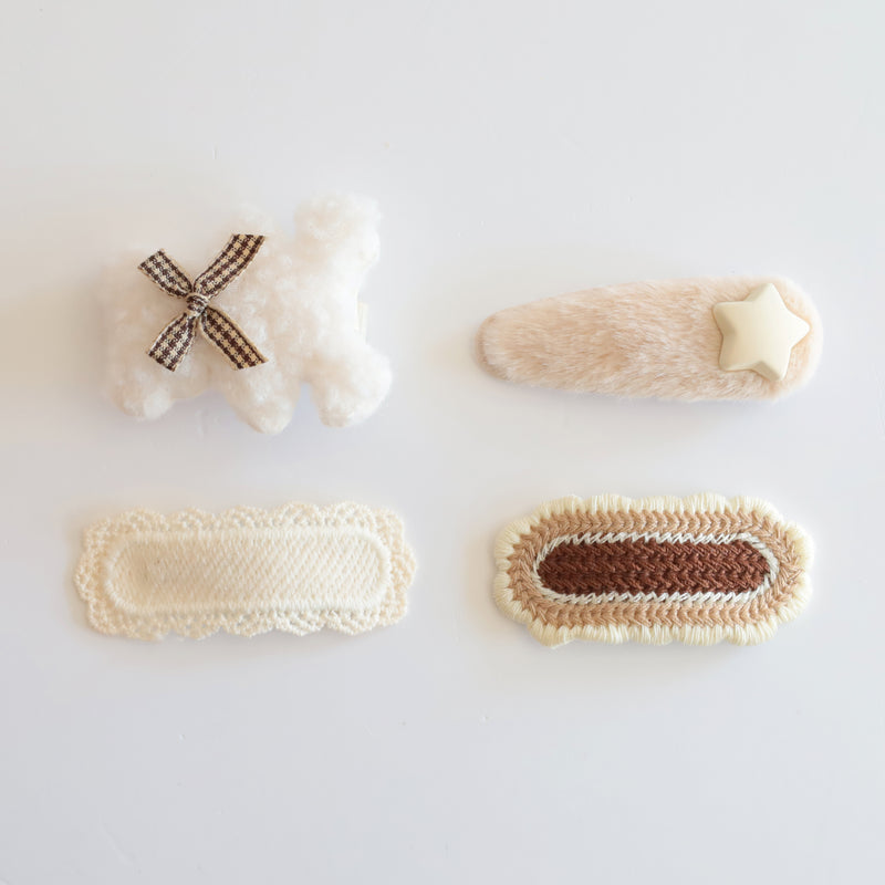 Set de broches Beige